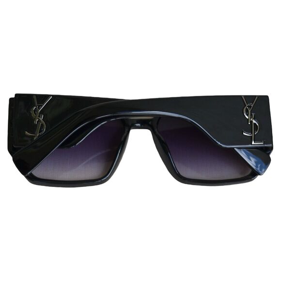 Saint Laurent YSL 11090 COL.1 Black Oversized Sunglasses | 58-16-139 | Women’s - Picture 9 of 16